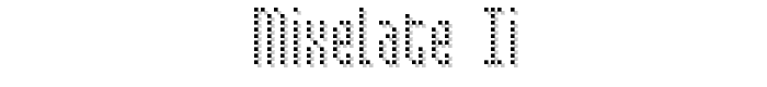 Mixelate II font